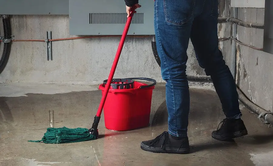 Sump pump failure basement water damage in Marietta, GA
